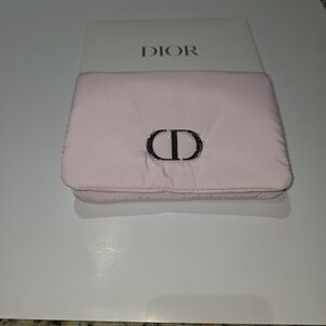 Dior Soft Pink Clutch with Silver Accent GWP